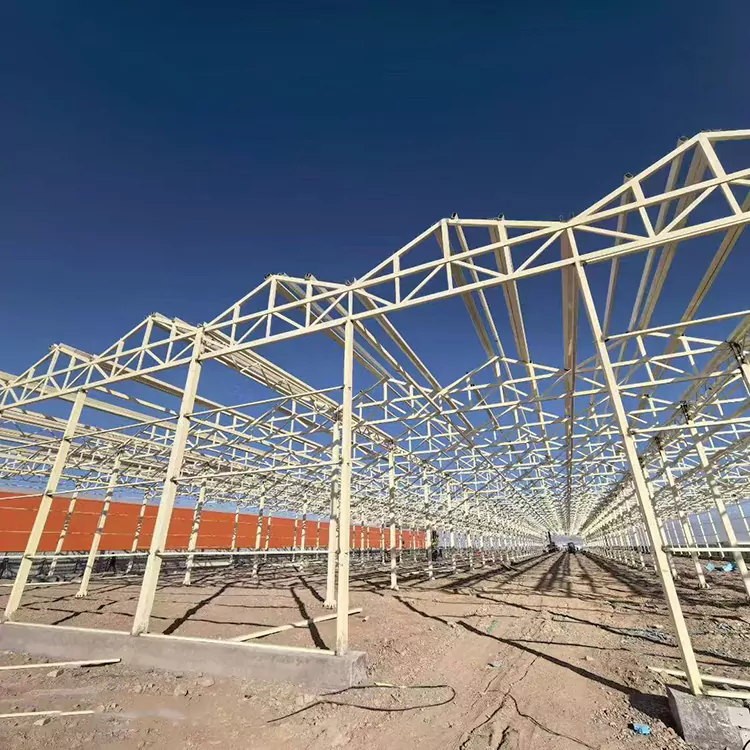 গ্যালভানাইজড স্টিল গ্রিনহাউস ফ্রেম